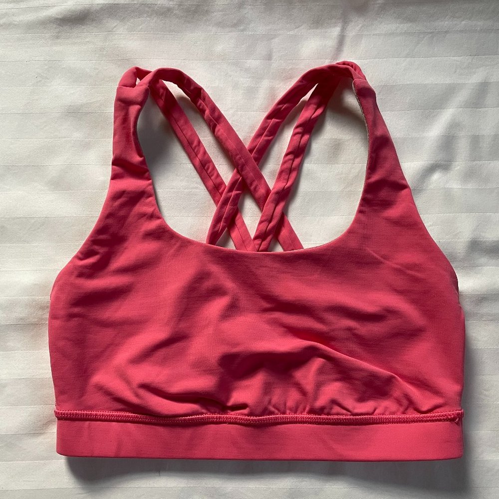 Lululemon Energy Bra Size 4 Salmon Pink
